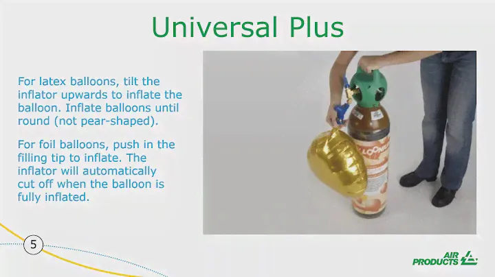 Balloonium Universal Plus Inflator Operational Instructions for use